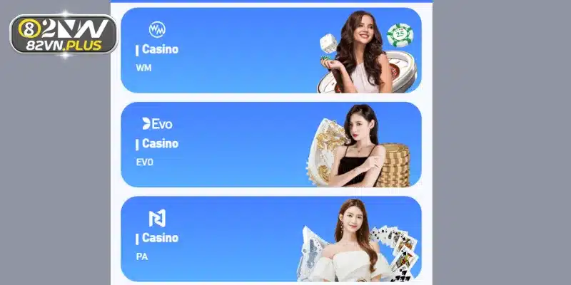 Đôi nét tổng quan sảnh casino 82vn hấp dẫn