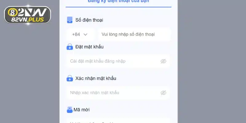 Quy trình truy cập website đăng ký 82vn cực dễ